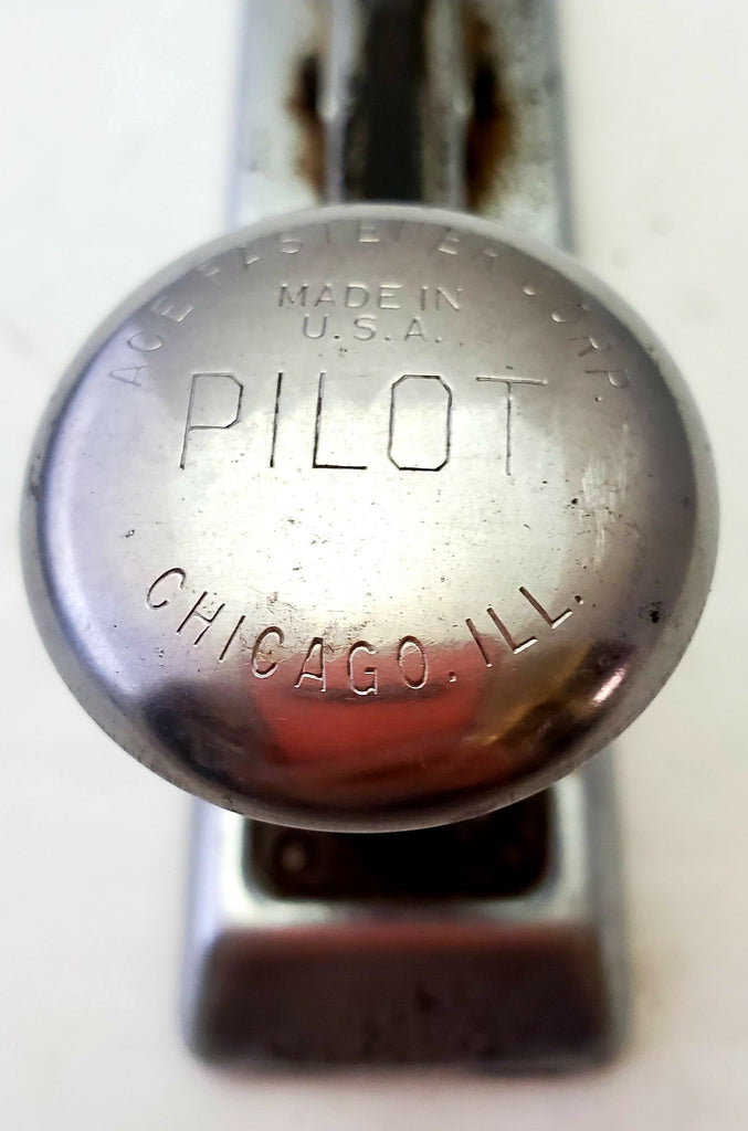 Vintage Ace Heavy Duty Chrome Pilot Stapler 402 Made in USA