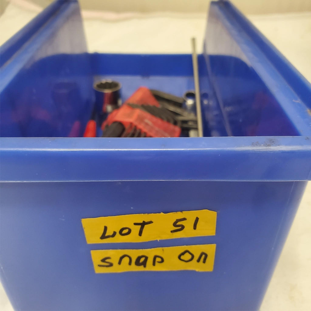 Lot of Snap On Hand Tools Screwdriver Sockets Wrench Hex Key Set Lot-51