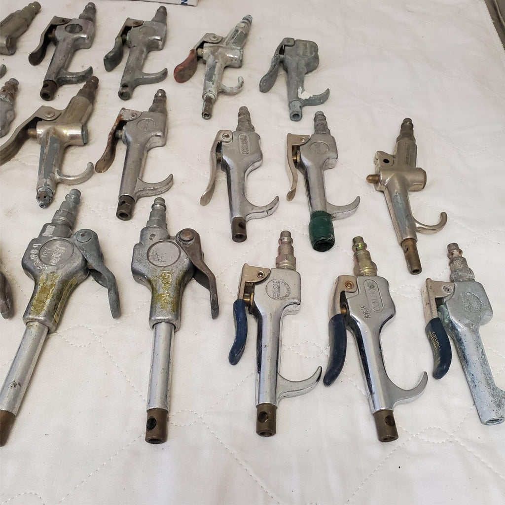 Lot of 22 Coilhose & Various Pneumatics Air Blow Gun Lot 684