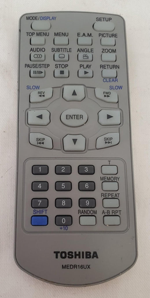 Toshiba MEDR16UX DVD Player Remote Control