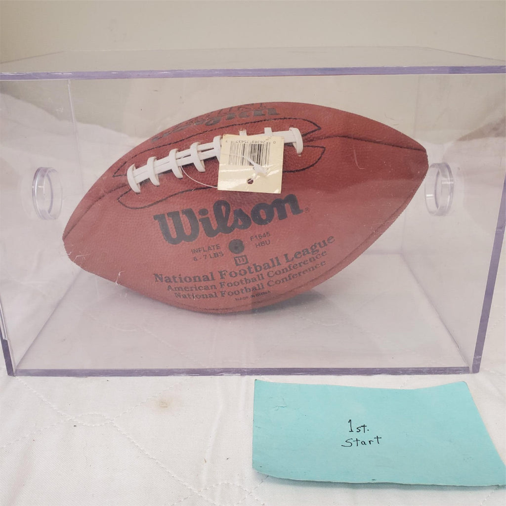 Vintage Official NFL Wilson Football Sewn Rubber Football Original Autographed