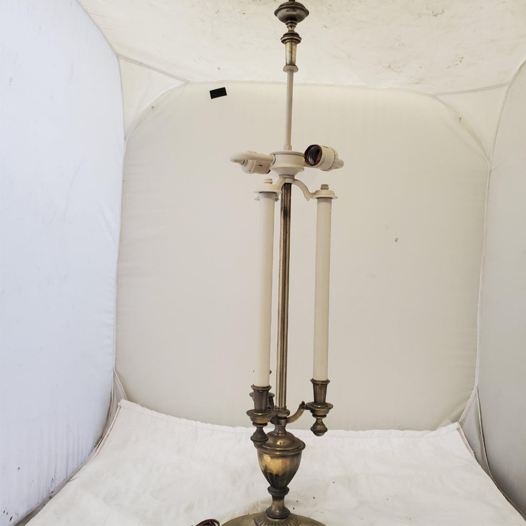 Vintage Stiffel Bouillotte Candlestick Brass Table Lamp A10