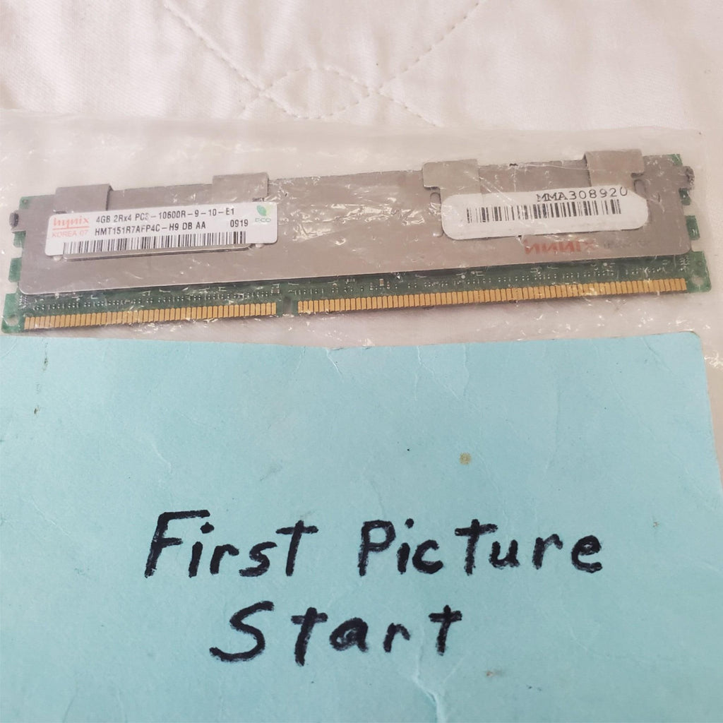 Hynix HMT151R7AFP4C-H9 4GB PC3-10600R-9-10-E1 DDR3 ECC Server RAM
