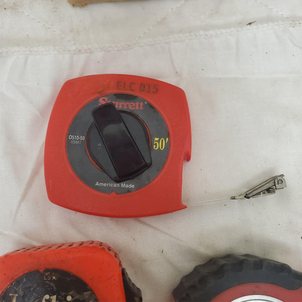 Lot of 3 Lufkin Blue Print & Starrett Retractable Tape Measure LOT-724