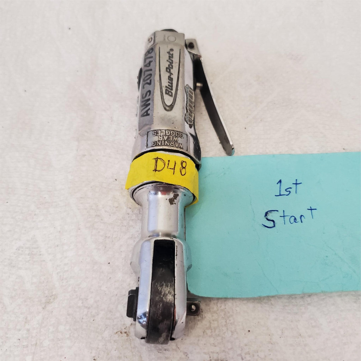 Blue Point Ratcheet Blue Point Drive Heavy Duty Pneumatic Air Ratchet Wrench - D49 ...