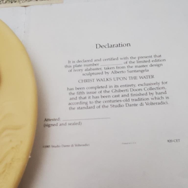 Studio Dante Di Volteradici Adorazione Dei Magi and La Nativita Plate