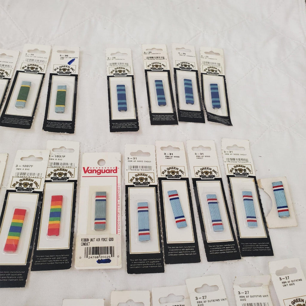 Lot of Assorted Military Ribbon Bars and Pins