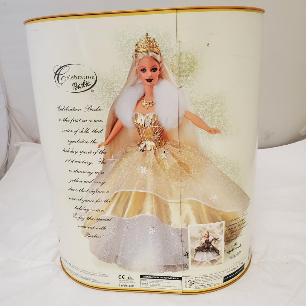 Barbie 2000 - Special Edition Celebration Barbie Doll Gold Dress Mattel 