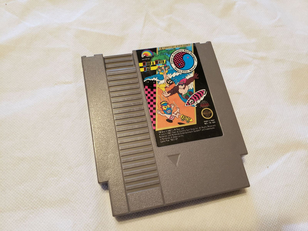 T & C Surf Design Wood & Water Rage NES Nintendo Original Game Clean Tested