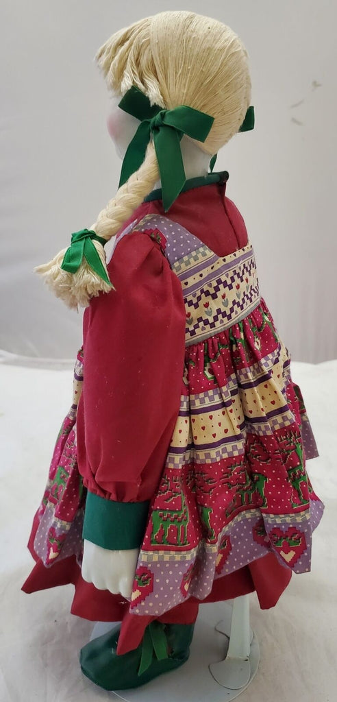 Vintage Original Beautiful Fashion Doll Traditional Dress With Stand