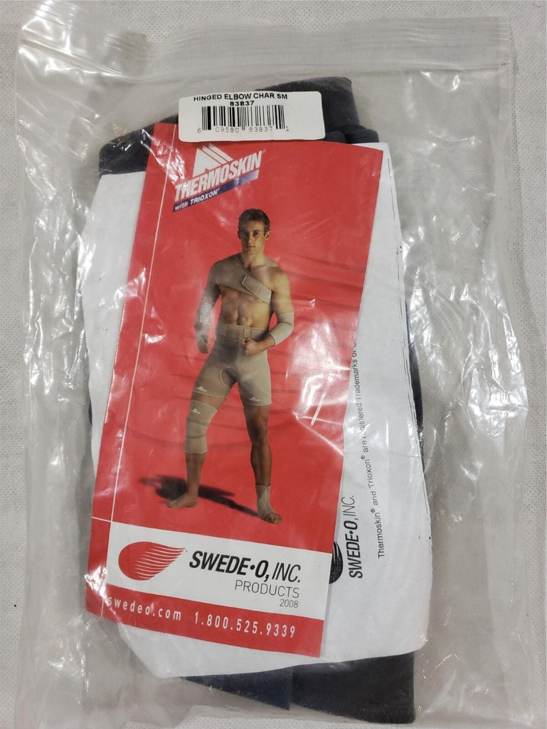 Thermoskin Range of Motion Hinged Elbow Char Brace Black- Multiple Sizes