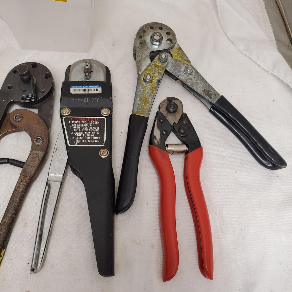 Lot of 5 Marson, Loos & Co. & more Crimping and Wire Stripping Tools Set LOT-829