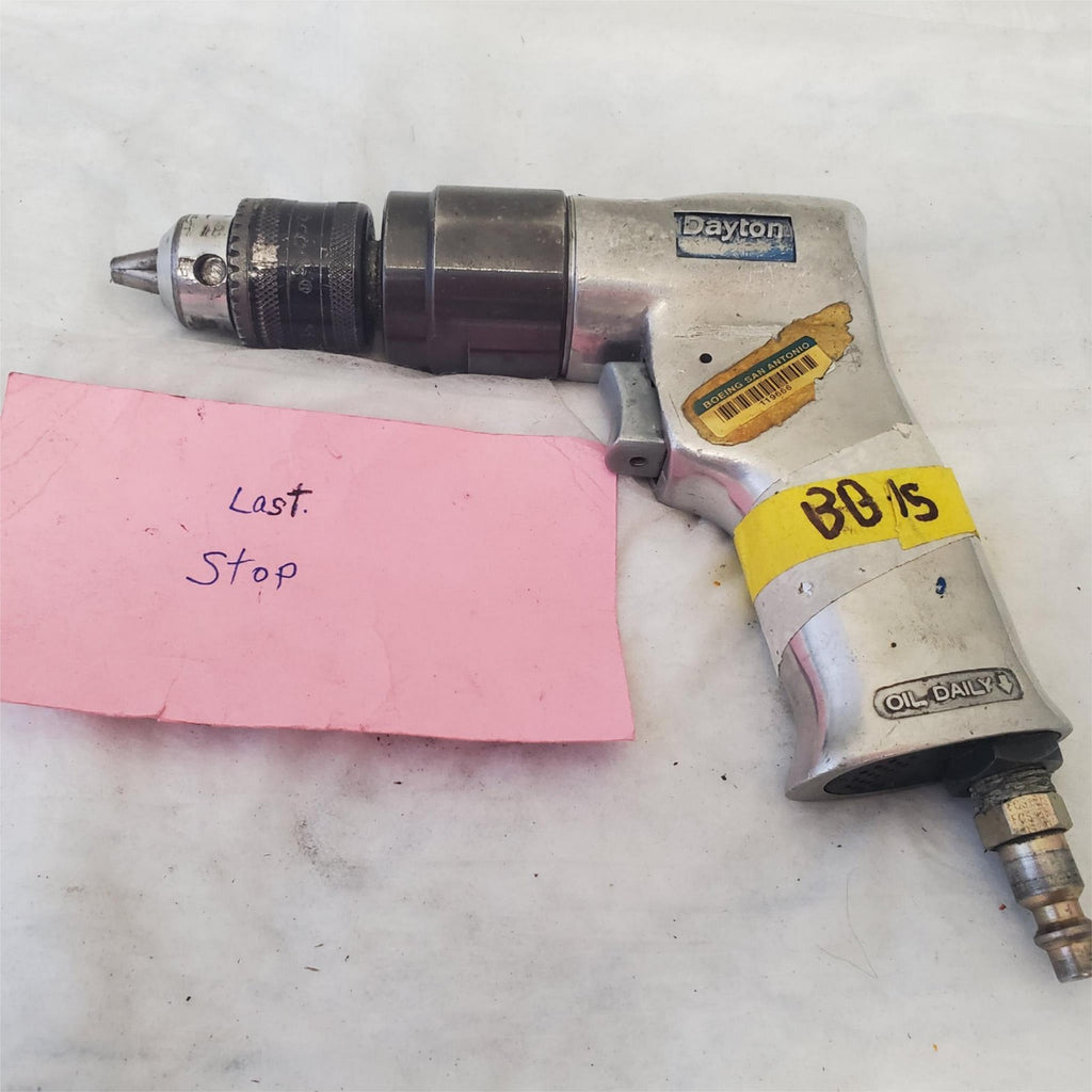 Dayton Pistol Grip Pneumatic Air Drill Air Tool BB-15
