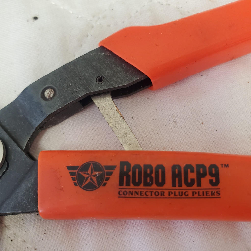 Lot of 3 Revolving Punch Pliers and Oil Filter Wrench Pliers Lot-214
