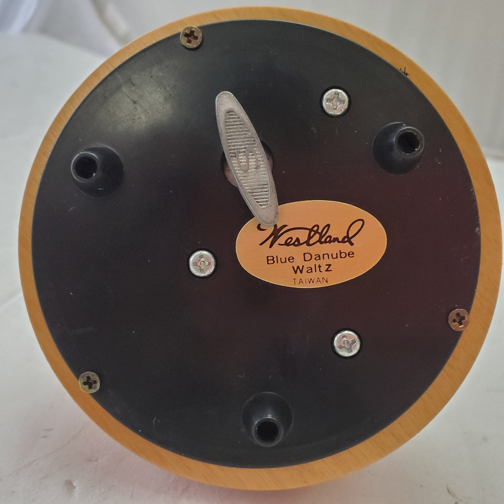 Westland Musical Porcelain Carousel Action Horse Blue Danube Waltz