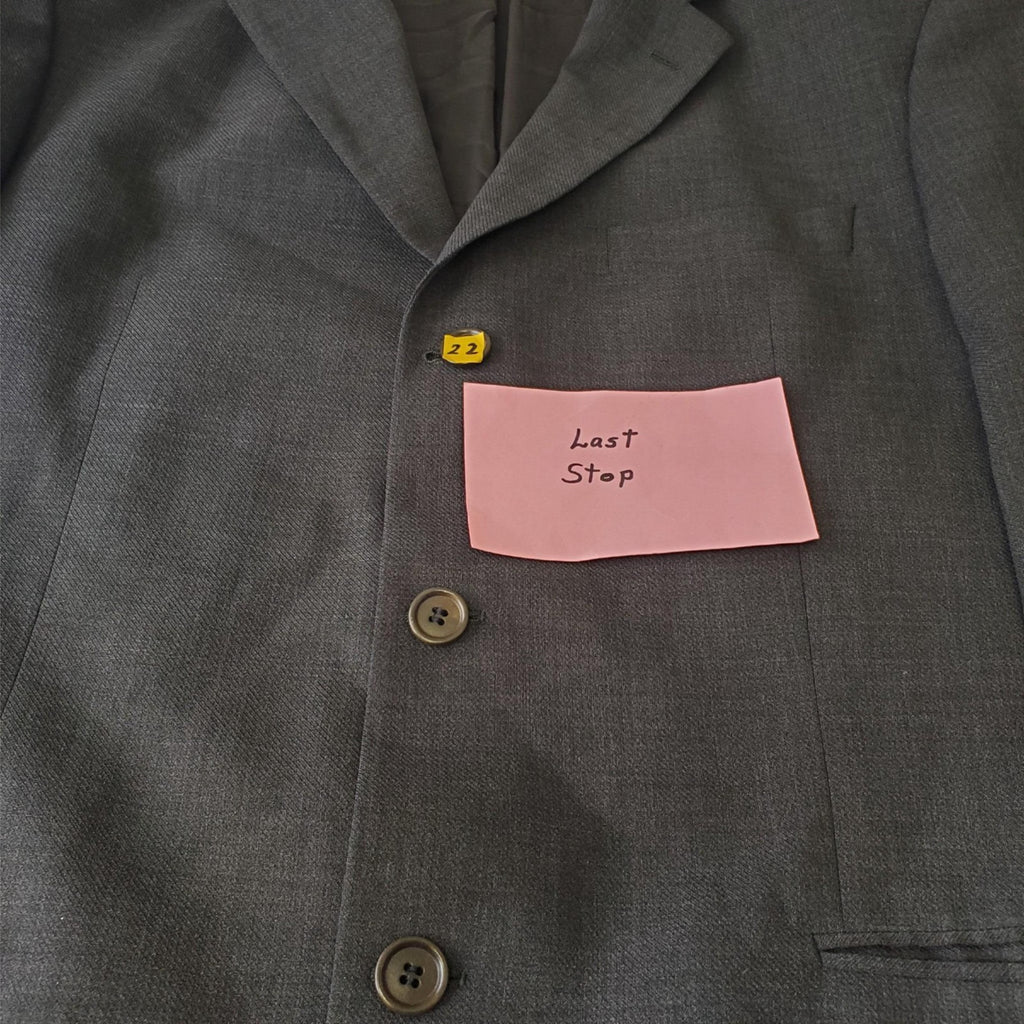 HUGO BOSS Charcoal Black Blazer Suit Jacket Sport Coat Large