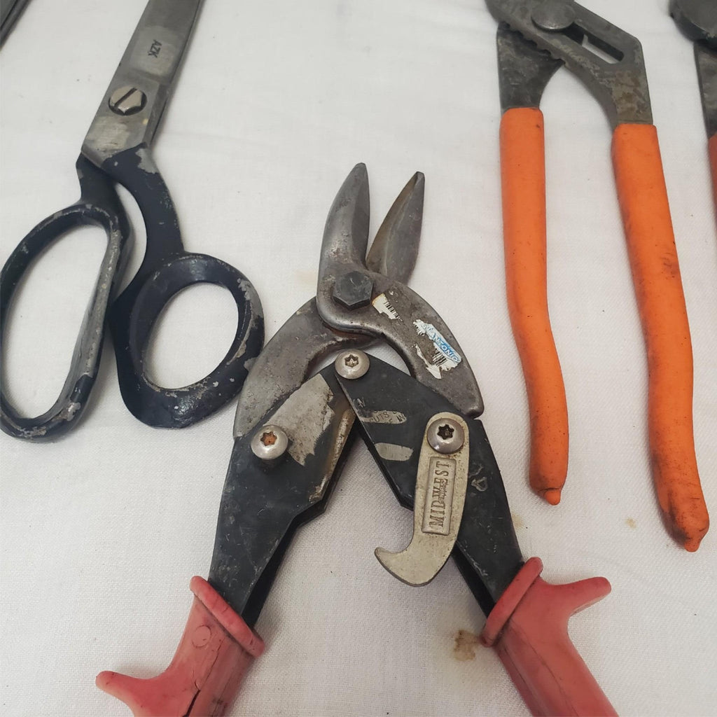 Assorted Sewing Scissors Aviation Snips with Adjustable Pliers LOT-971