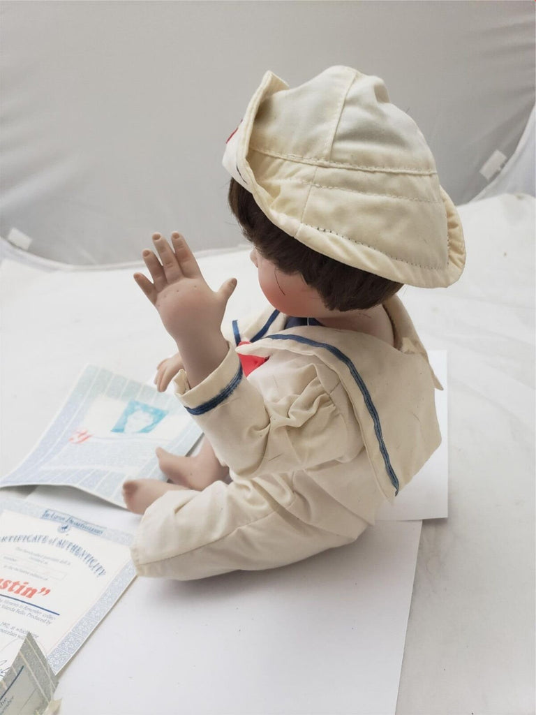 The Ashton Drake Galleries Justin Boy Porcelain Doll By Yolanda Bello