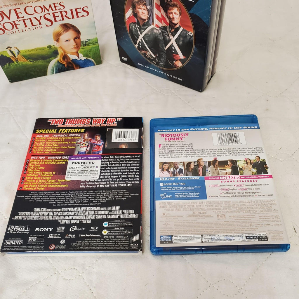Love Come Softly Series, North and South, Talladega Nights & Various Other DVDs
