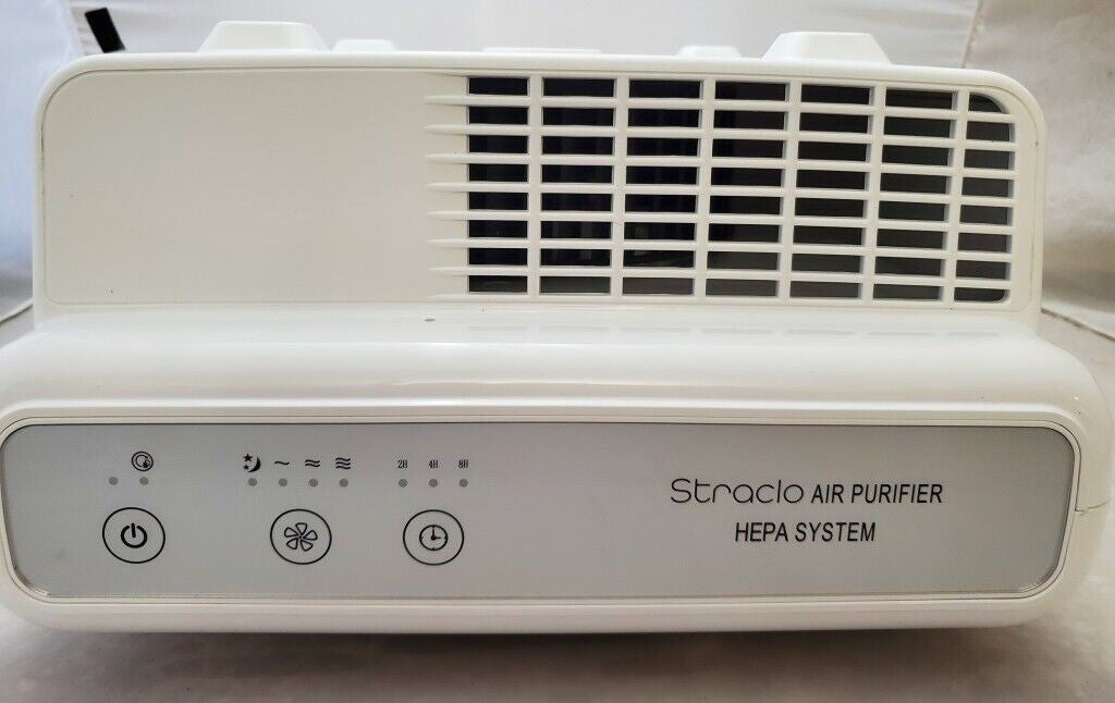 STRACLO MR-125BC Air Purifier H13 3-Stage HEPA Filtration System White