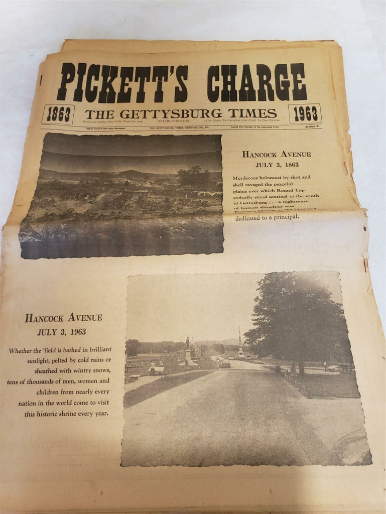 Lot of 7 Civil War Gettysburg A Mothers Sacrifice, Peace & Unity, Lee Newspaper