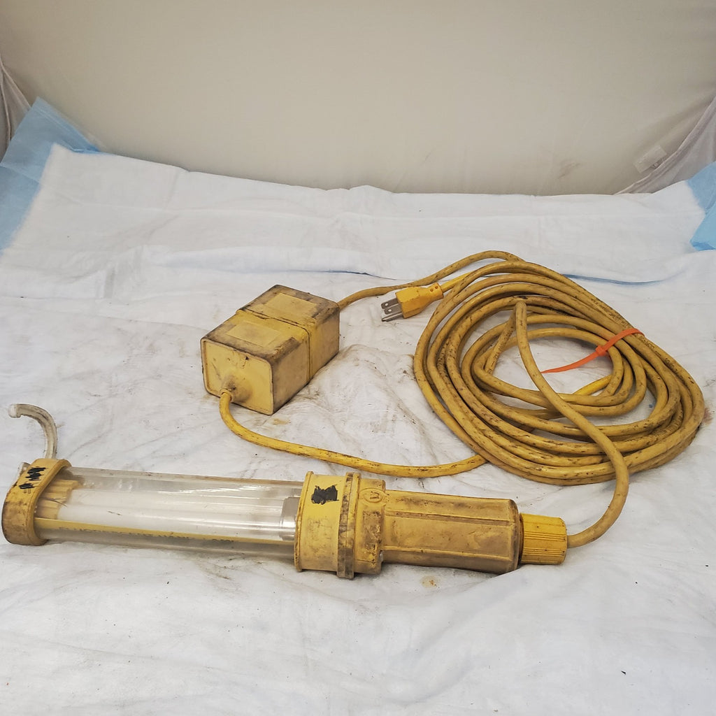 Vintage Fluorescent Hand Lamp Fluorescent Light - Yellow