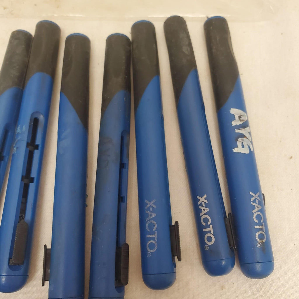 Lot of 9 X-ACTO Retract-A-Blade Hobby Knife & Pricker Pin LOT-116