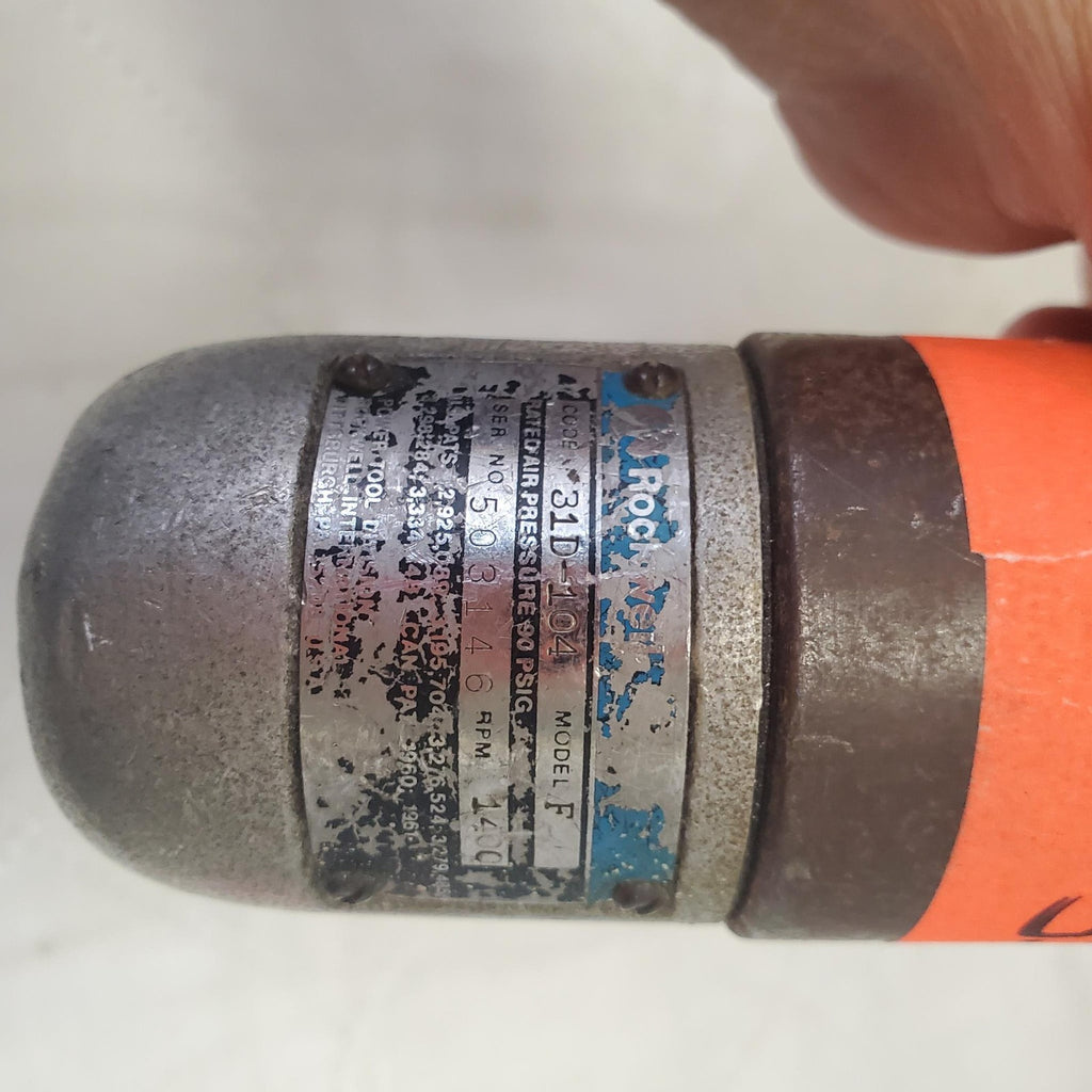 Rockwell 31D-104-F Pistol Grip Pneumatic Air Drill Air Tool SS-3