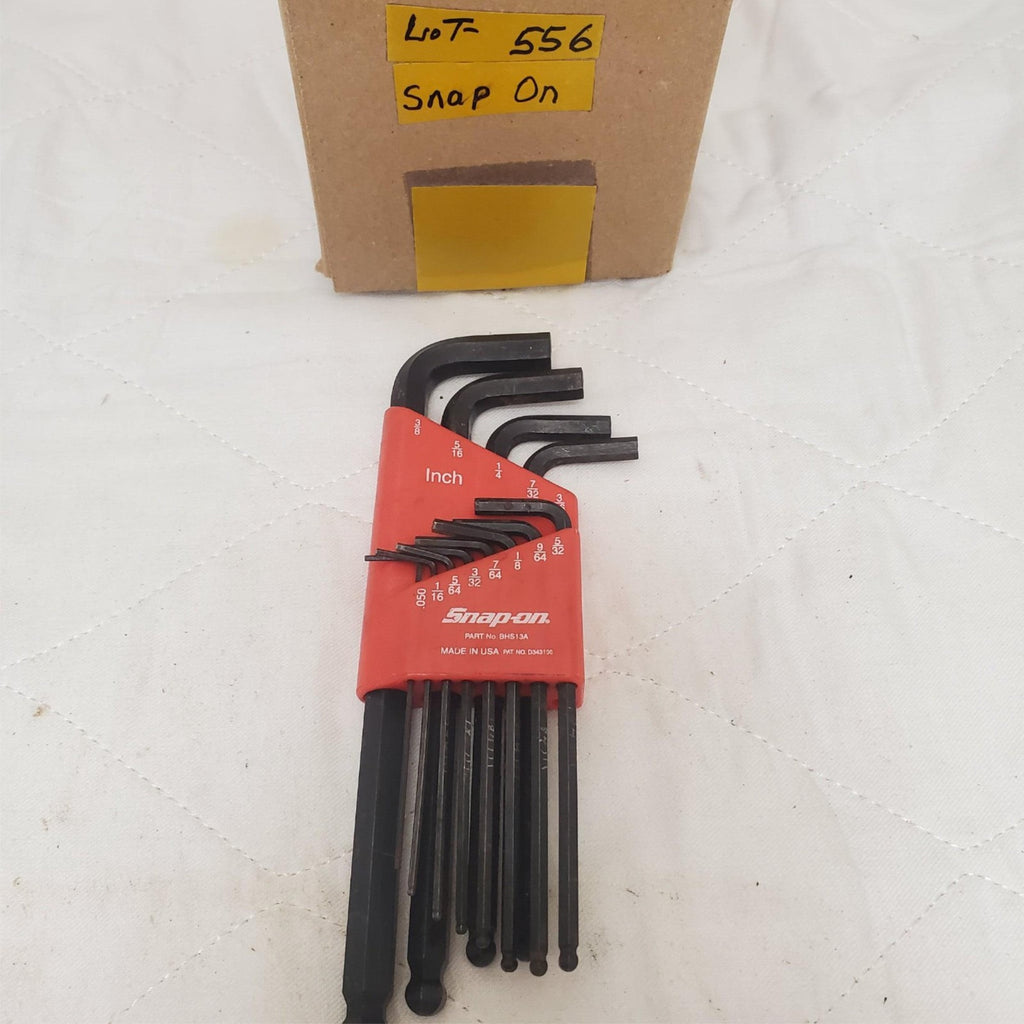 Snap on L-shaped Hex Ball SAE Wrench Set LOT-556