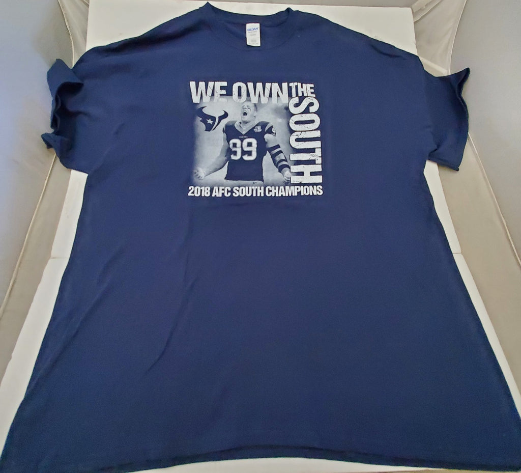 Gildan Men’s 2018 AFC South Champions Baseball Blue T-Shirt Size 2XLarge