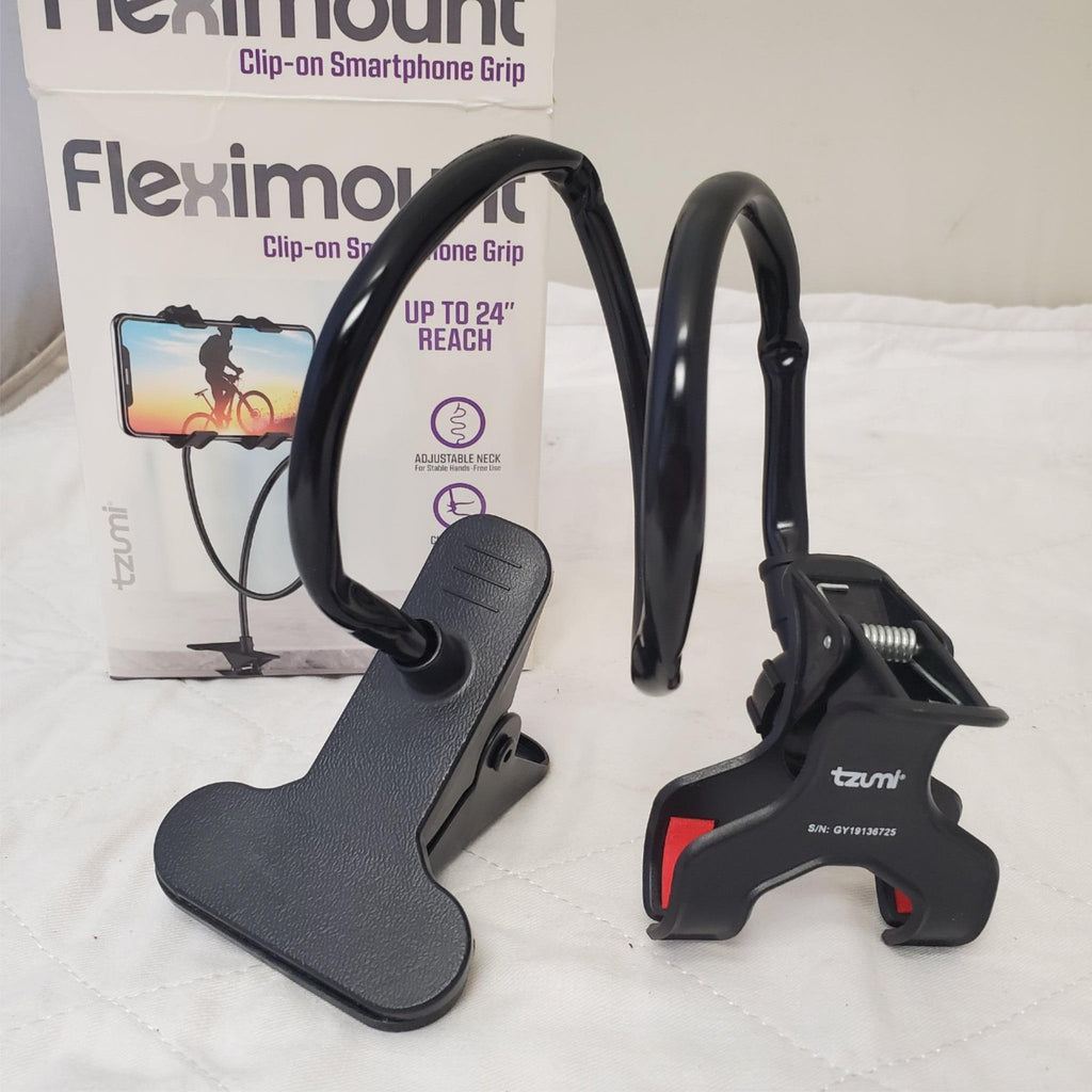 TZUMI Fleximount Clip-On Grip 24" Reach Adjustable Cell Phone Holder