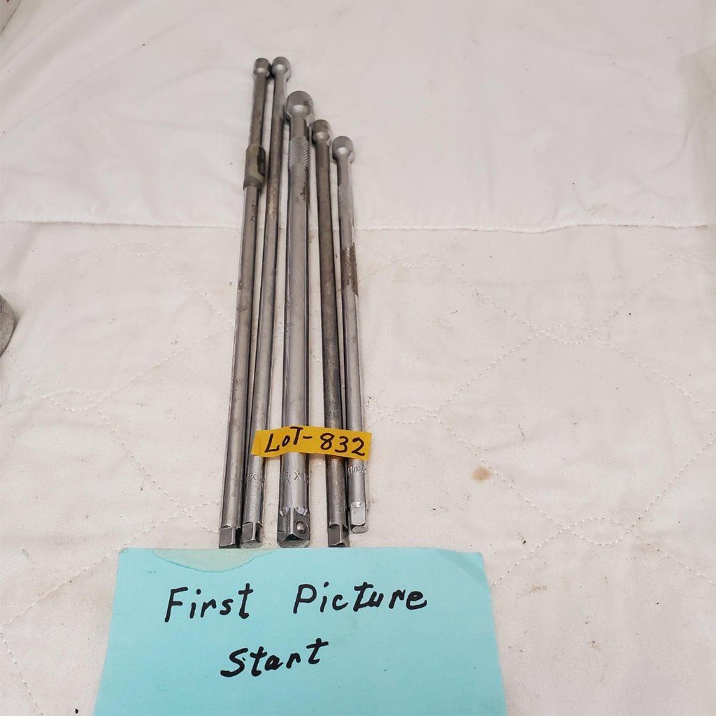 Lot of 5 Snap-On Knurled Socket Extension Bar LOT-832