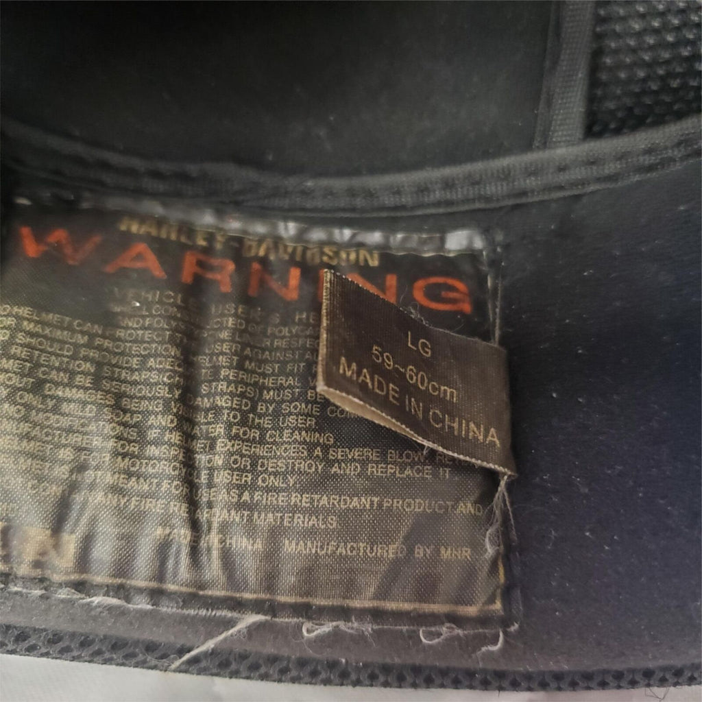 Harley Davidson Motor Cycles black Helmet Large