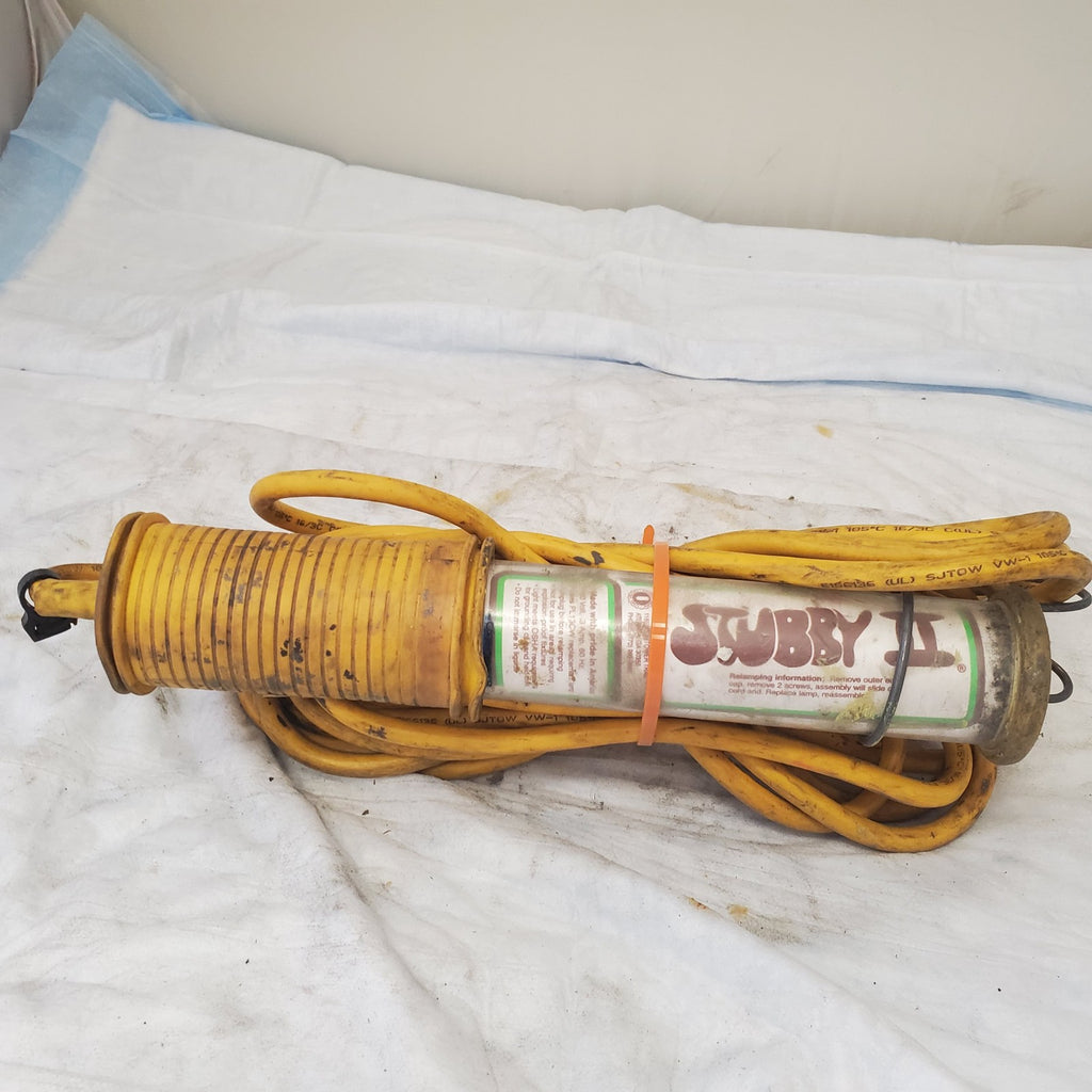 Vintage General Manufacturing Fluorescent Hand Lamp Fluorescent Light - Yellow