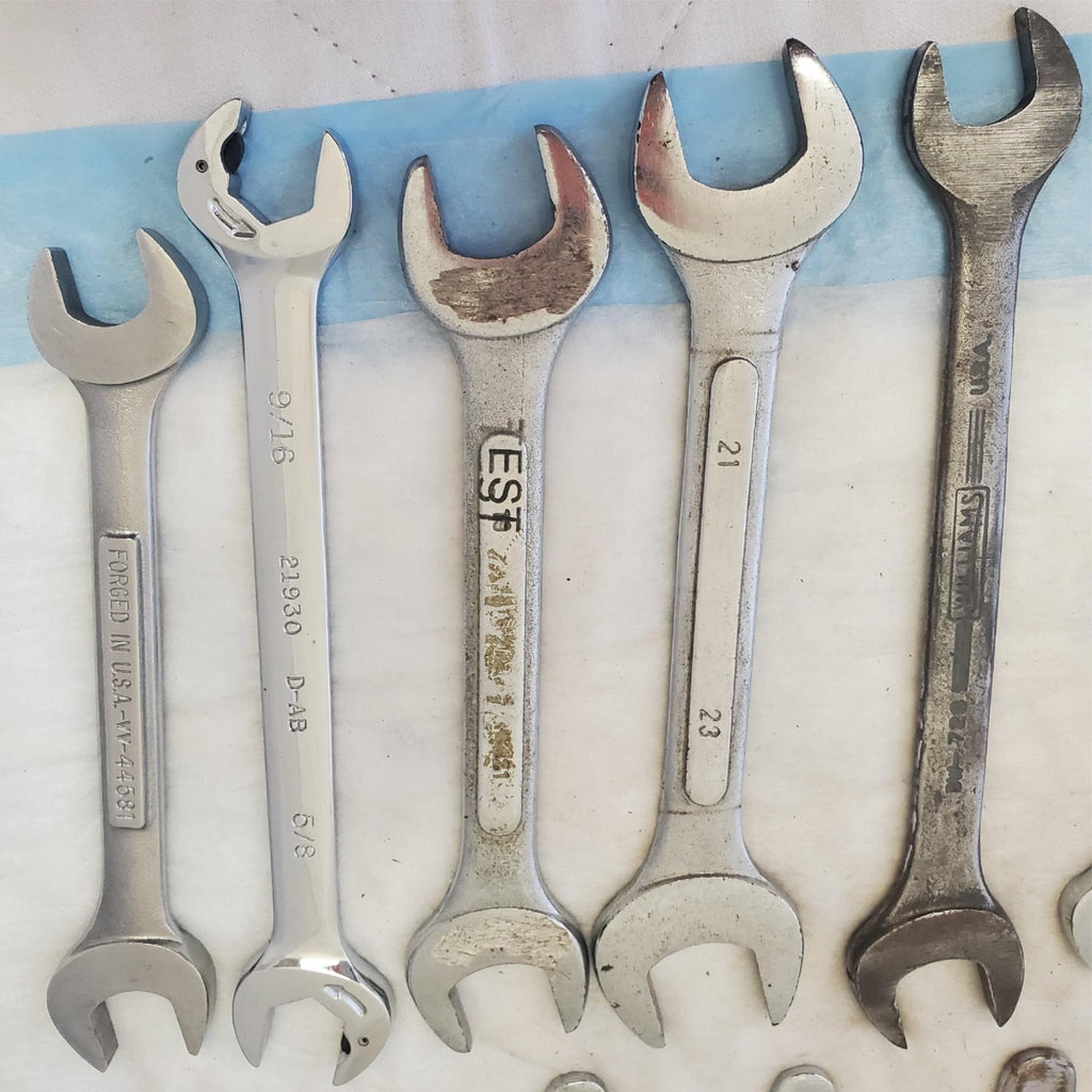 Lot of 20 Various Brand Assorted Size Wrenches Hand Tools LOT 360