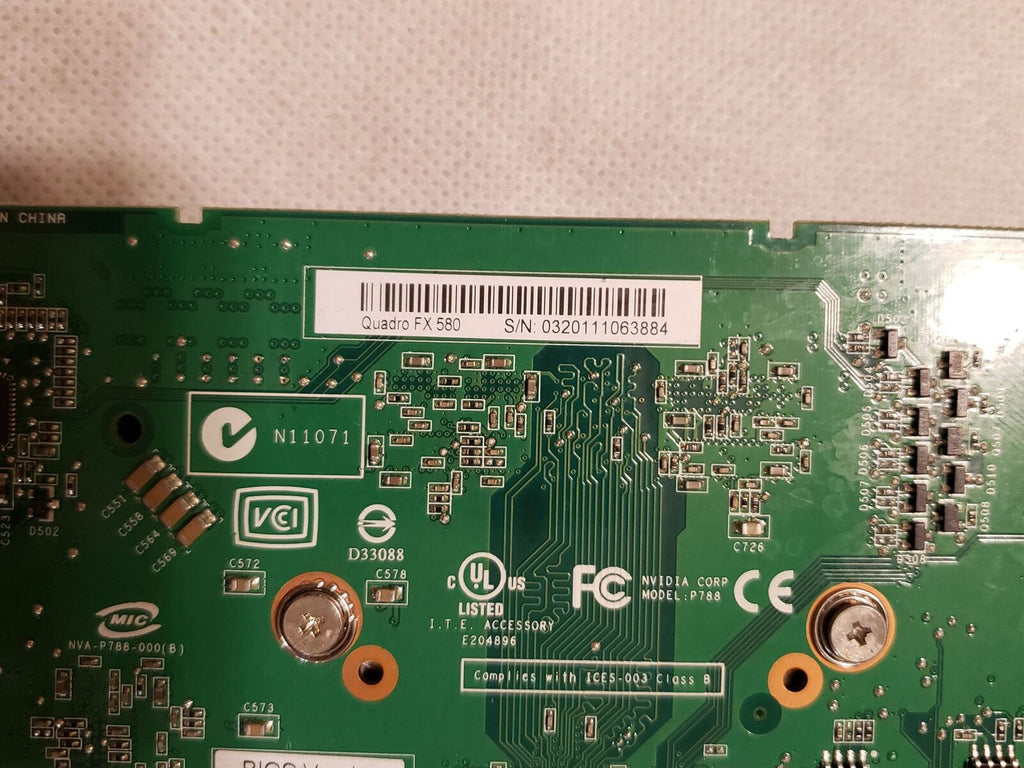 Nvidia Quadro FX580 900-50788-0100-000 H 032 N11071 Card Grafikkarte