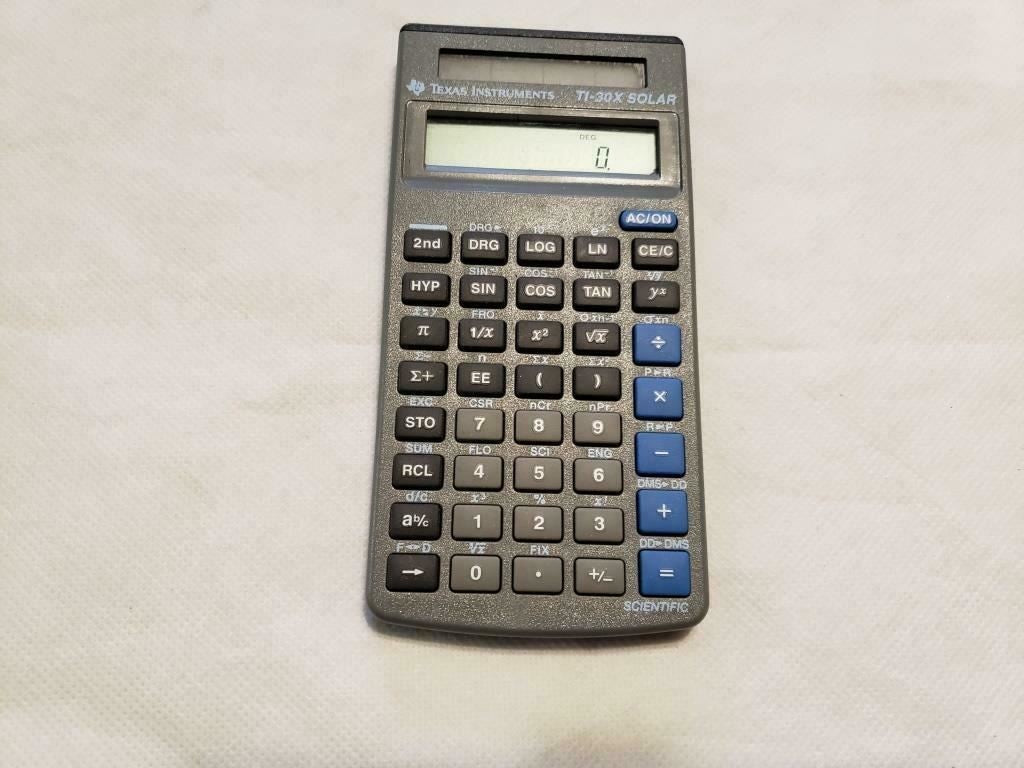 Used Texas Instruments TI-30X Solar Scientific Calculator
