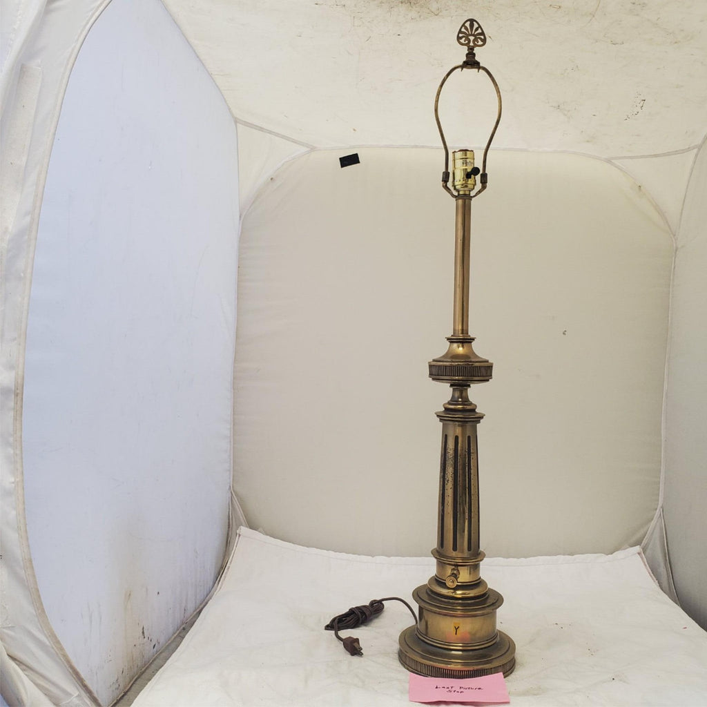 Vintage Stiffel Solid Brass Portable Table Lamp Y