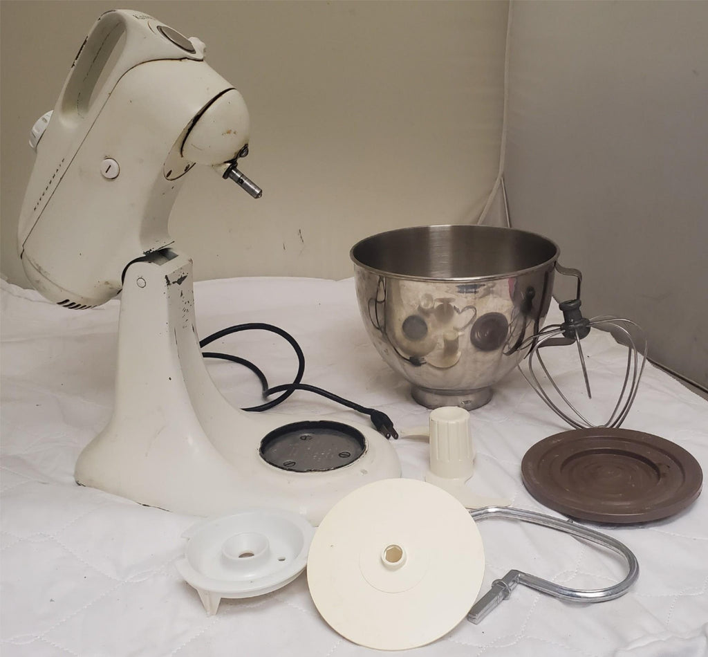 Vintage KitchenAid 3-C Stand Mixer Hobart with Attachments