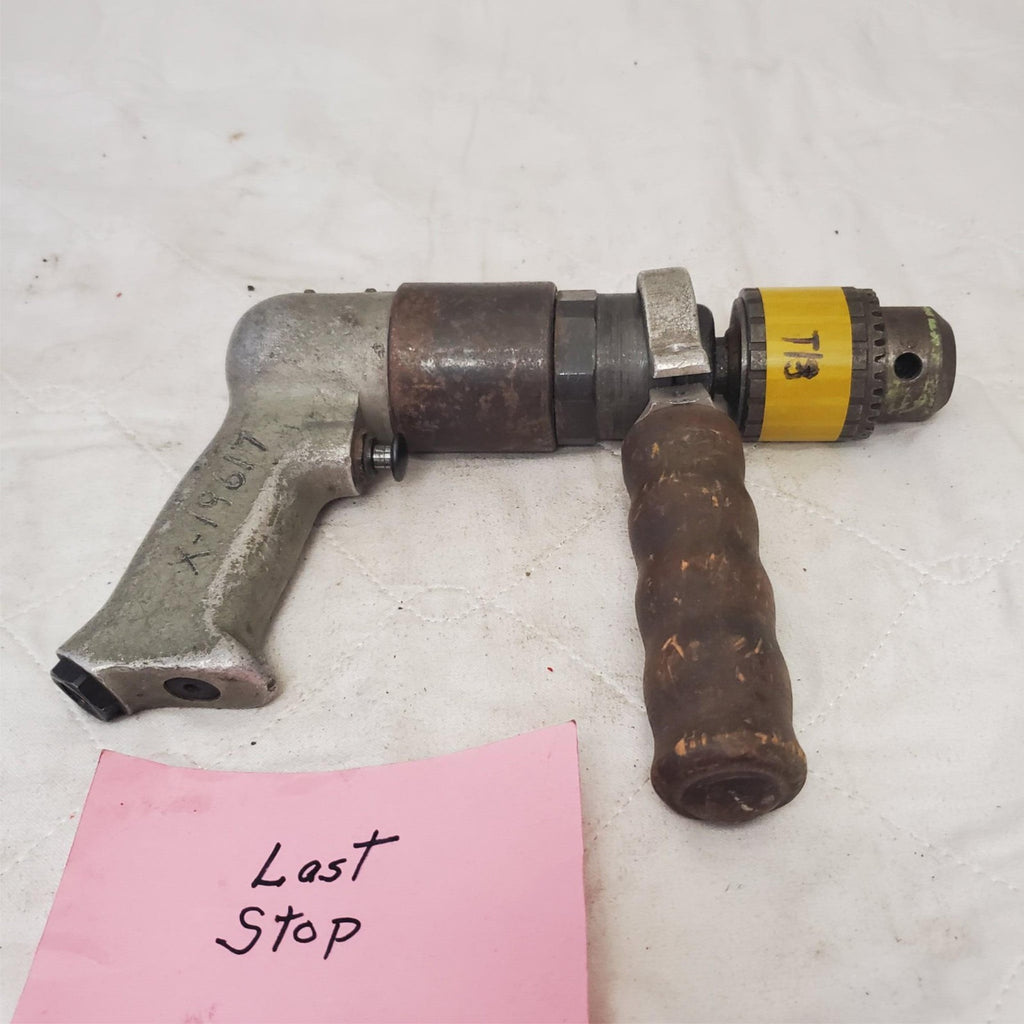 Rockwell 41D-106B Pistol Grip Pneumatic Air Drill w/ Handle Central Air Tool T13