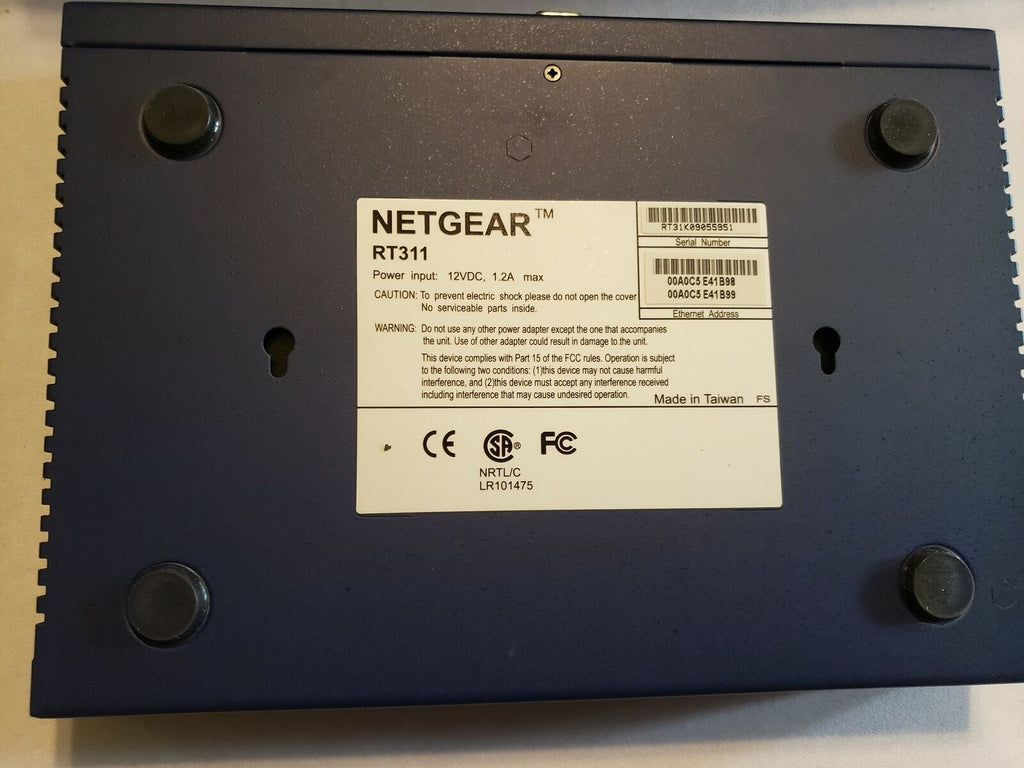 Netgear RT311 1-Port 10/100 Wired Router