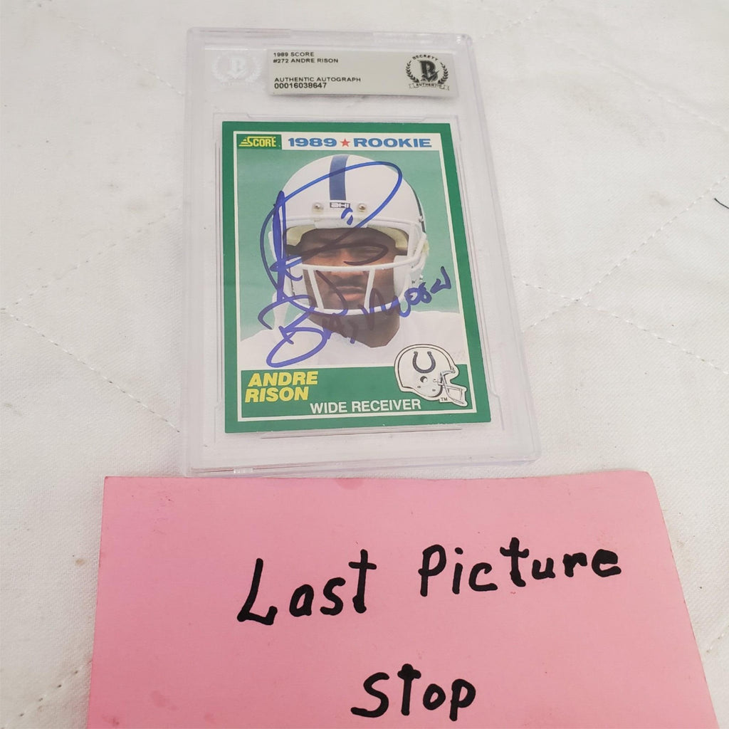 Andre Rison #272 Autographed 1989 Score Rookie Card