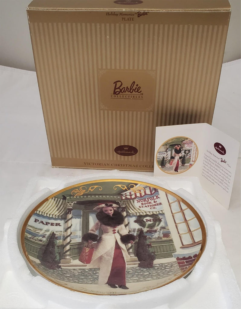 Barbie 1997 - Holiday Memories Barbie Plate - Victorian Christmas Collection