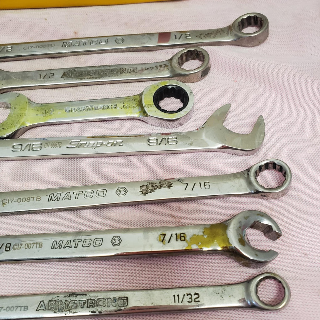 Lot of 12 Assorted Combination Wrench Set LOT-807