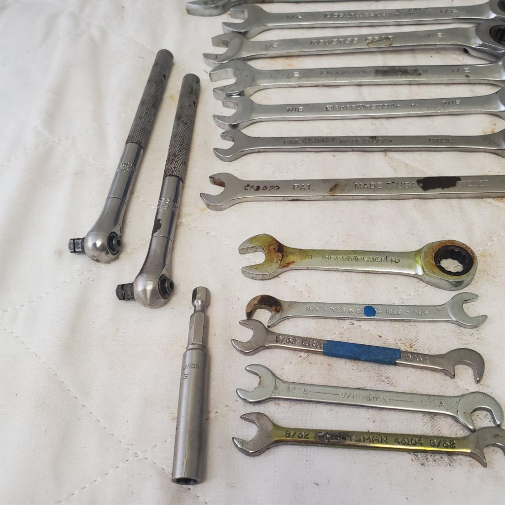 Lot of Assorted Wrenches, Drive Sockets & Other Hand Tools LOT 116