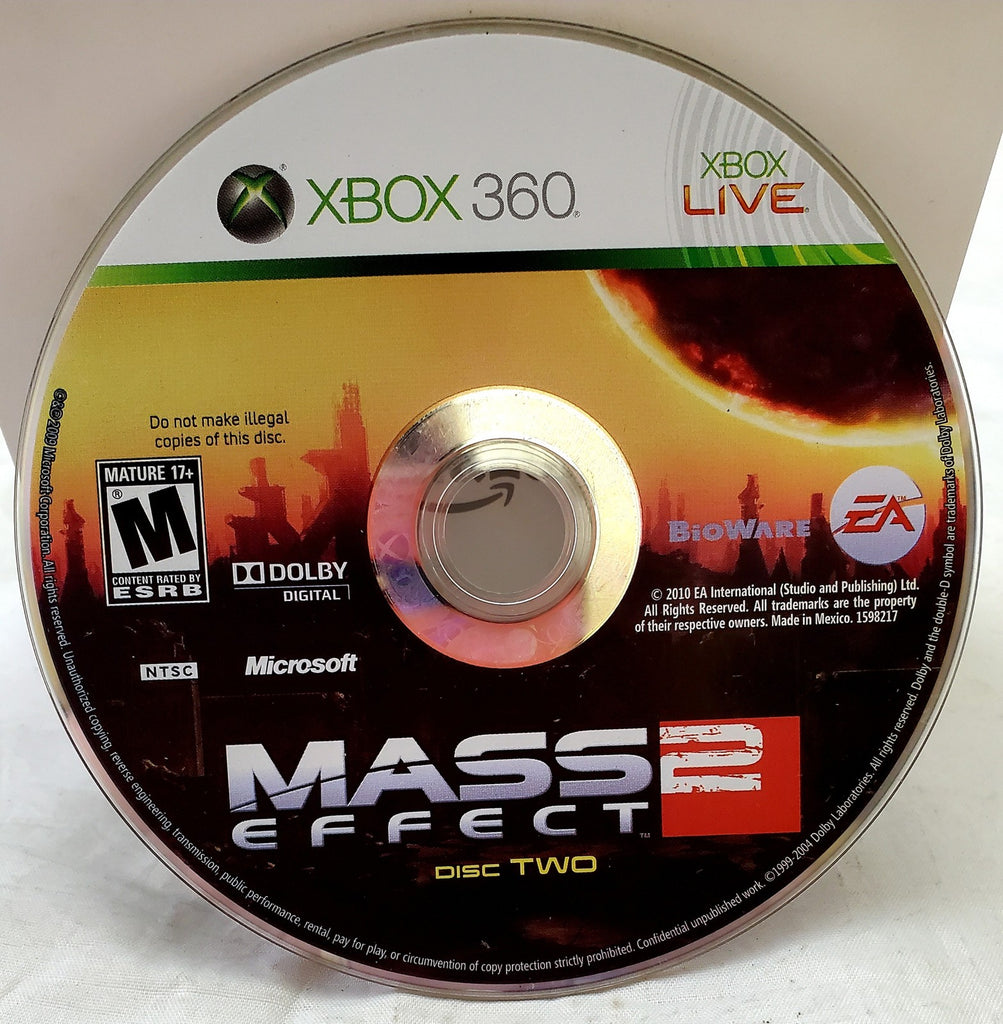 Mass Effect 2 Microsoft Xbox 360 Video Game DISC ONLY