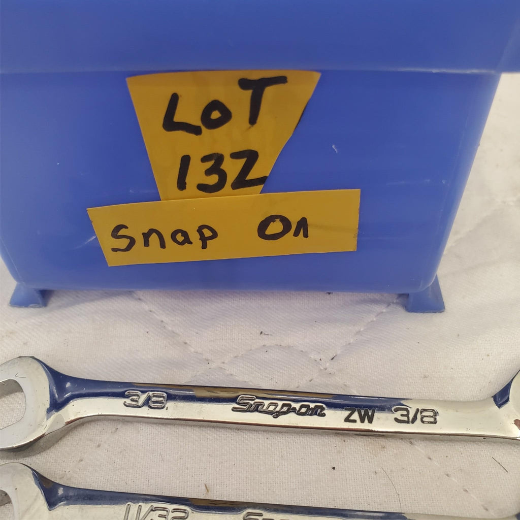 Lot of 11 Snap-On Standard 4-Way Angle Open End Wrench LOT 132