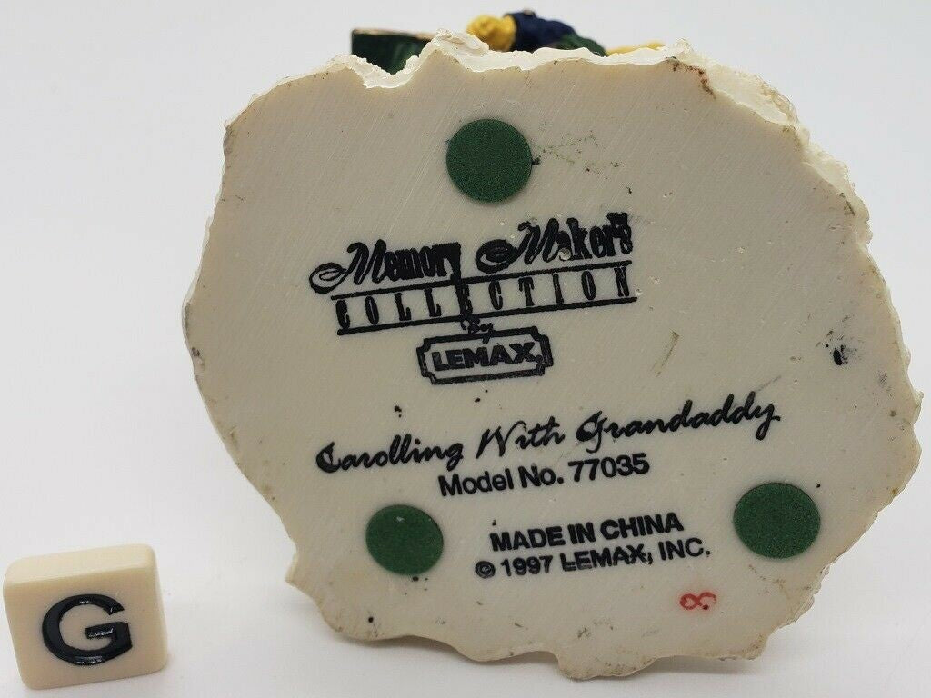 Lemax Memory Makers Collection 1997 Carolling with Grandaddy Christmas 77035