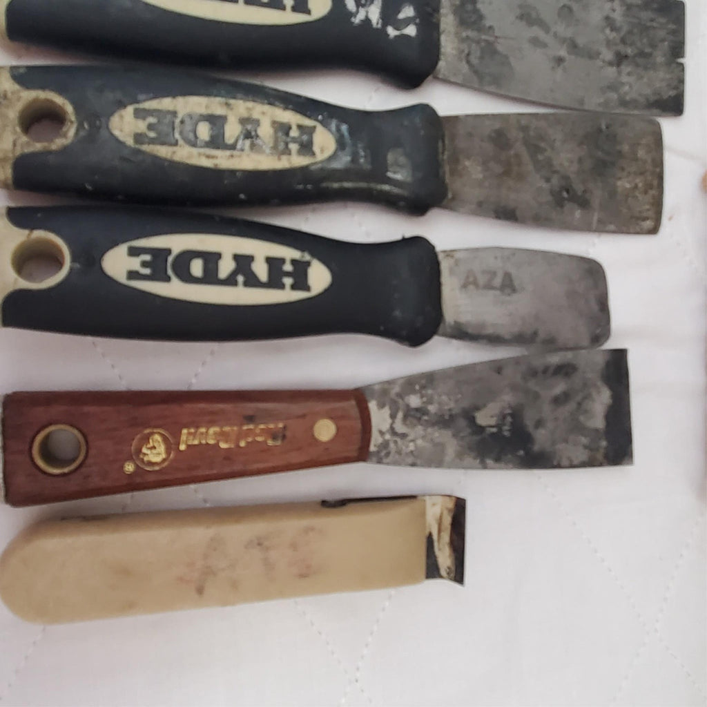 Lot of 5 Hyde & Red Devil Stiff Paint Putty Knife LOT-711