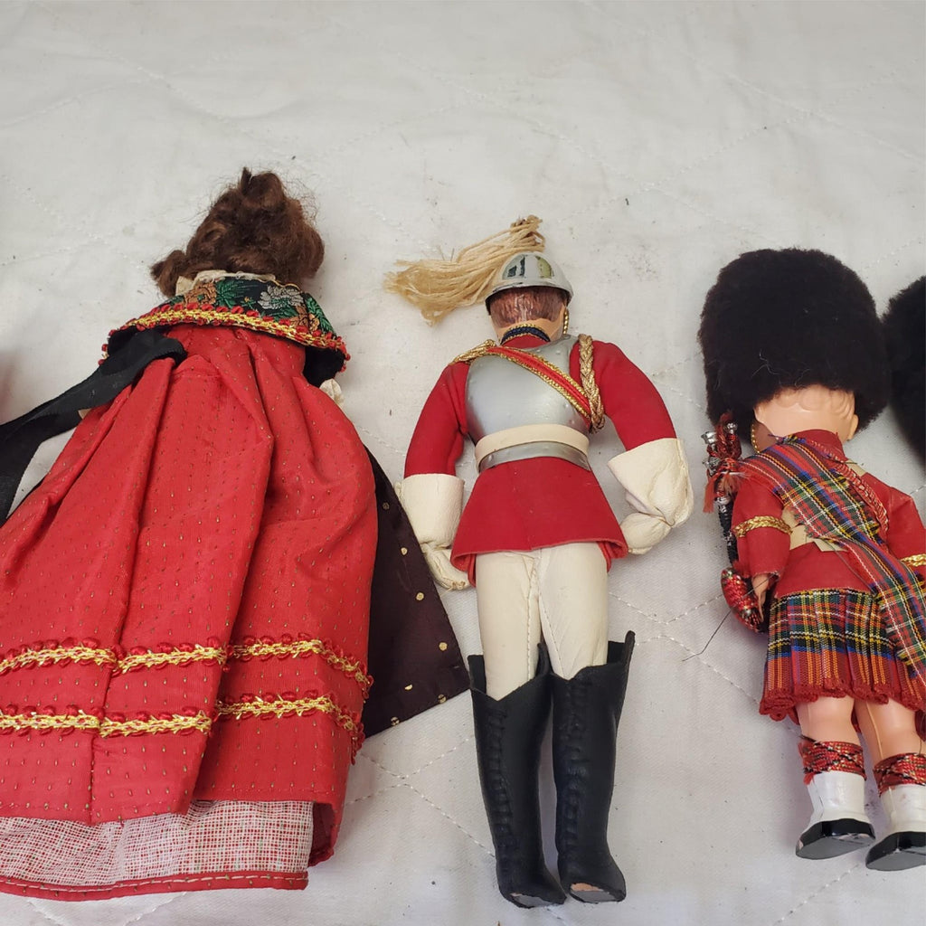 Lot of British Royal Guard Dolls, Collectors Costume Dolls by Peggy Nisbet